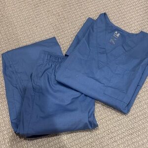 Women's Blue Scrub Set